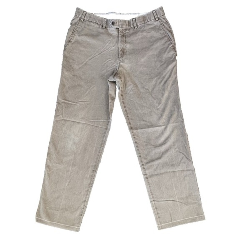 Hiltl Mens The Ultimate Trousers Chino Tan Beige 34x29 Preppy Classic Collegiate